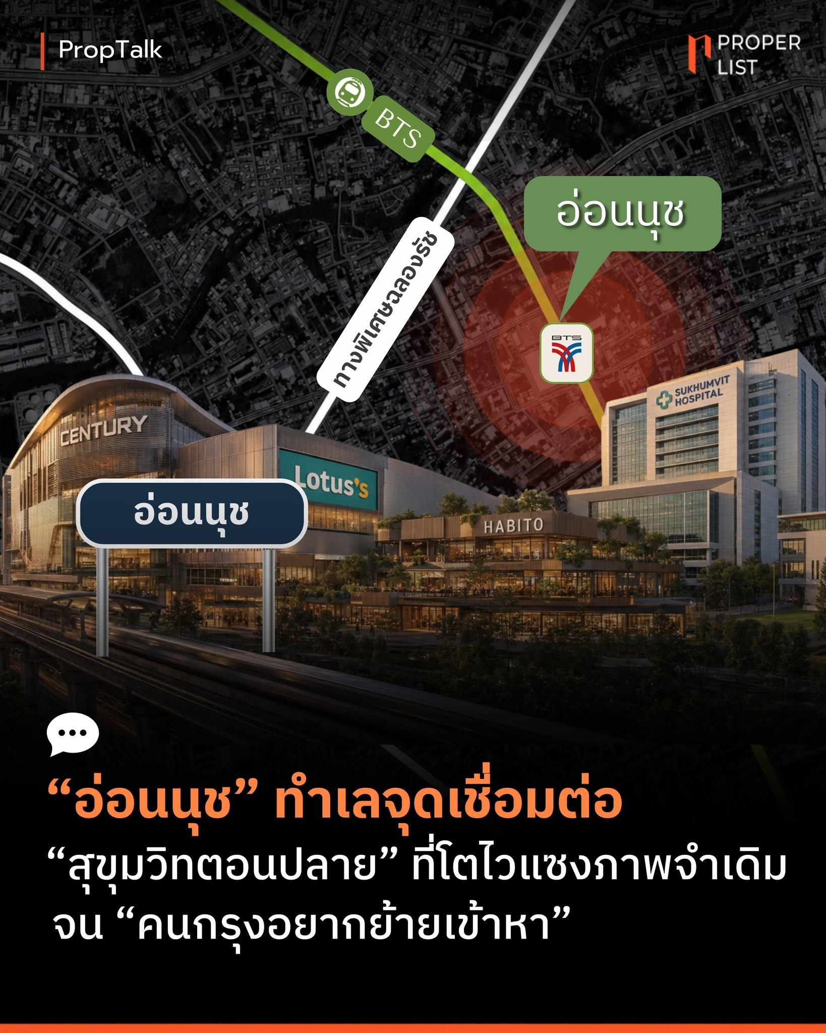 “อ่อนนุช” ทำเลจุดเชื่อมต่อ “สุขุมวิทตอนปลาย” ที่ “โตไวแซงภาพจำเดิม” จน “คนกรุงอยากย้ายเข้าหา”